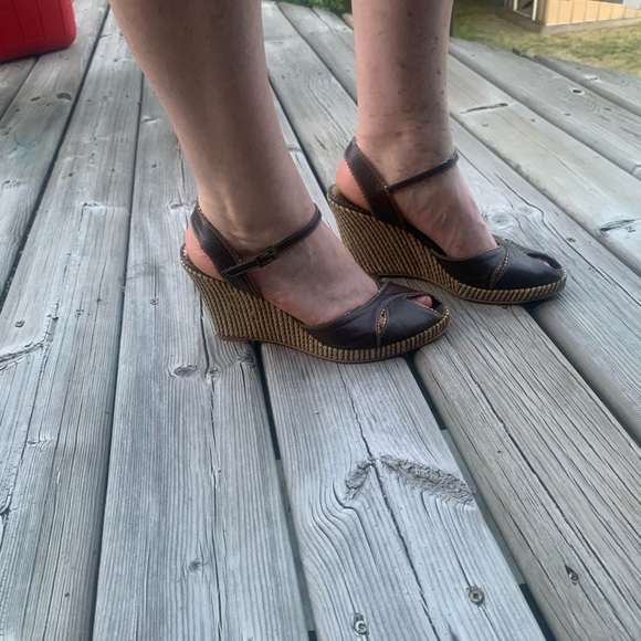 Franco Barbieri wedge heeled sandals - Picture 6 of 9